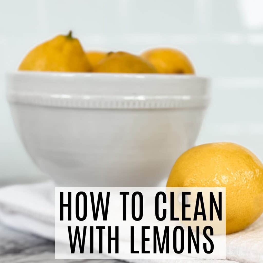 how to clean with lemons