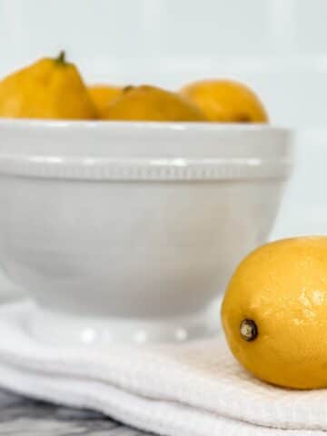 cleaning around the house with lemons