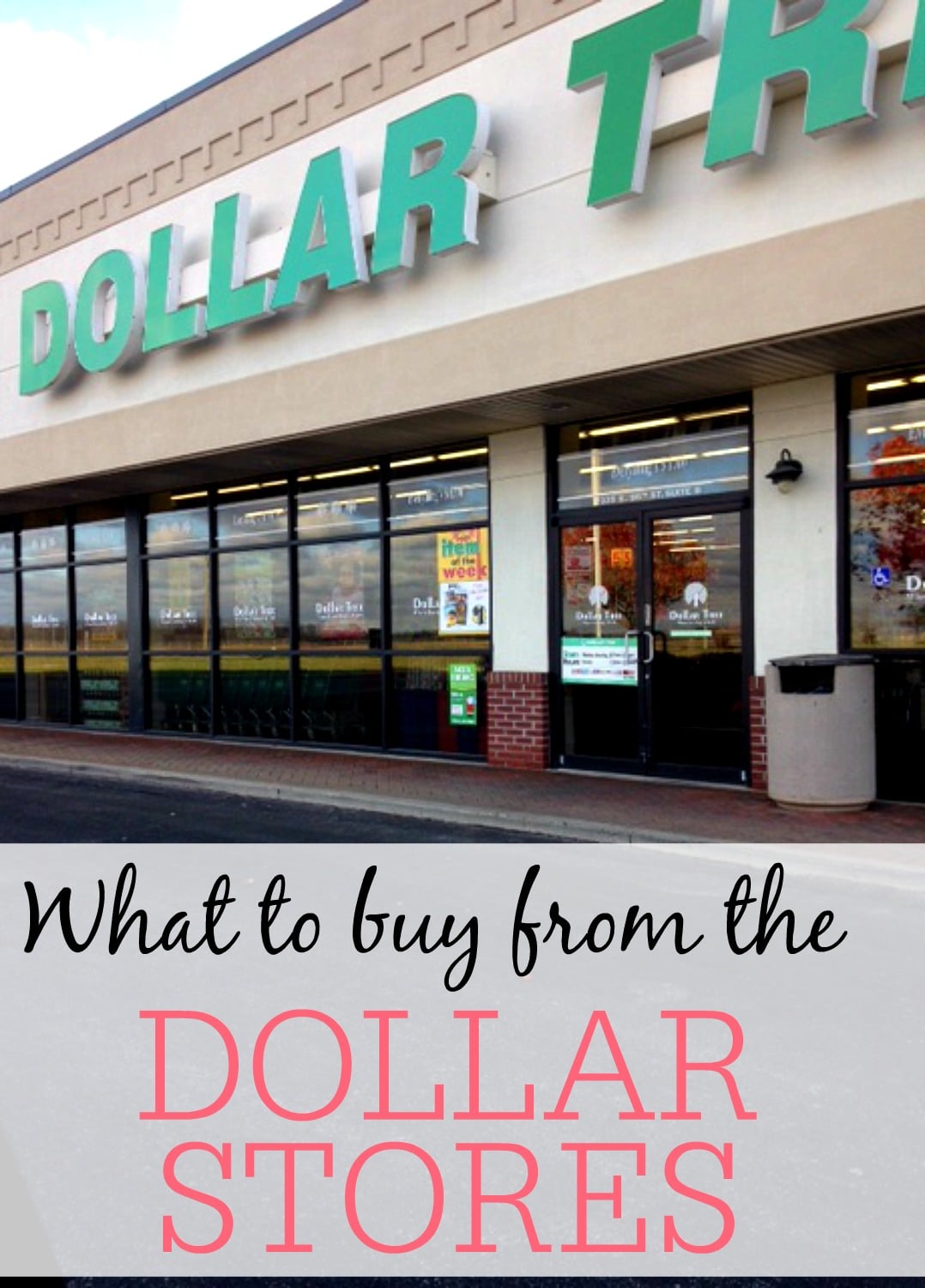 What to buy from the dollar stores