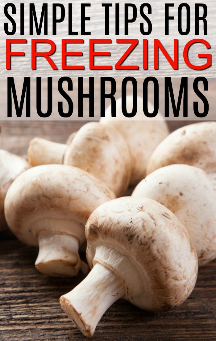 freezing mushrooms
