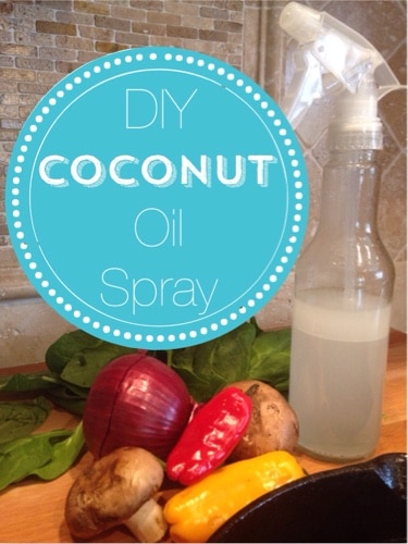 DIY cooking spray (1/4 cup oil, 1 cup water). You're welcome