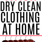 dry clean clothing at home