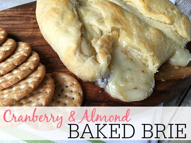 cranberry and almond baked brie