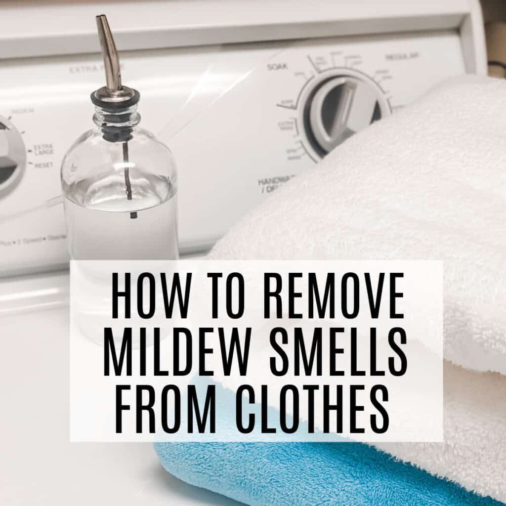 how to remove mildew smells from clothes