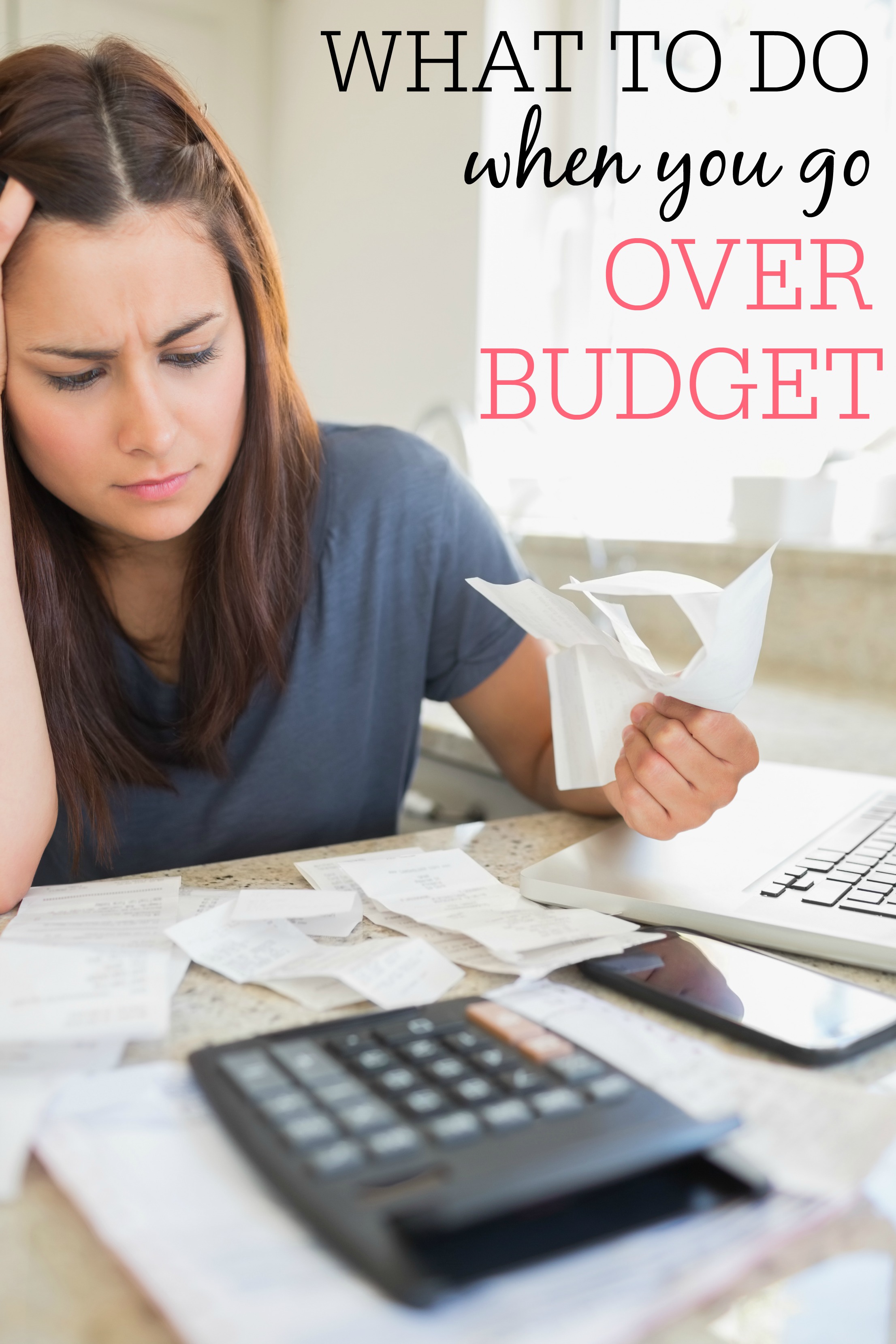 what to do when you go over budget