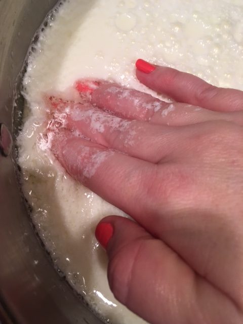 curds forming