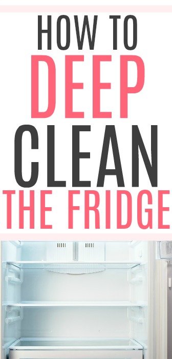 how to deep clean your fridge