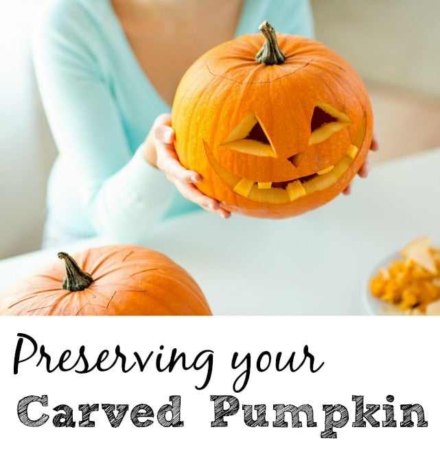 preserve a carved pumpkin