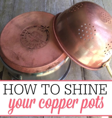 cleaning copper pots