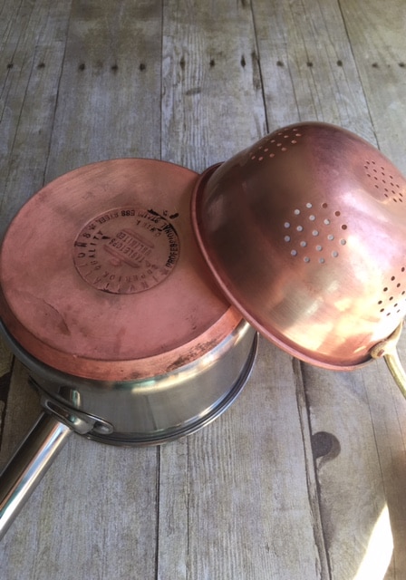 clean copper pots