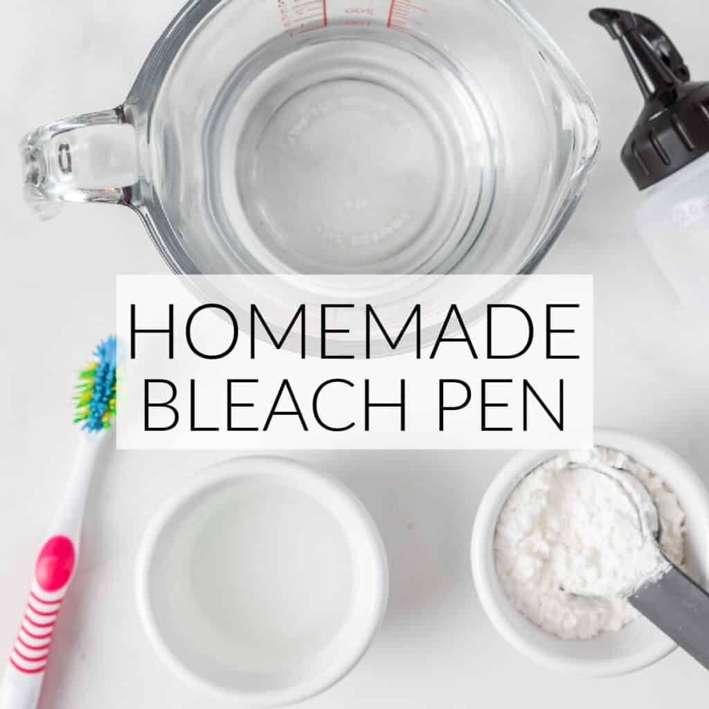 homemade bleach pen