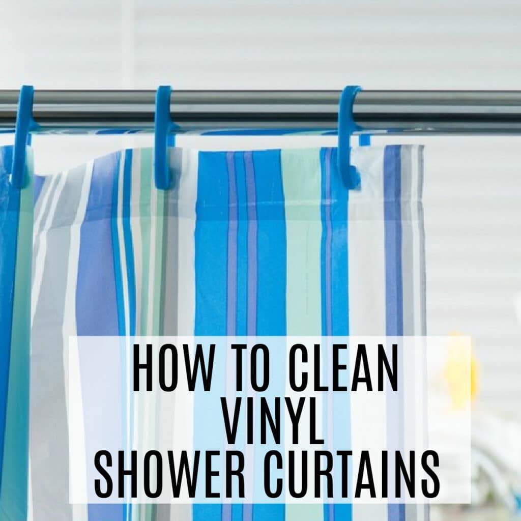 how to clean a vinyl shower curtain