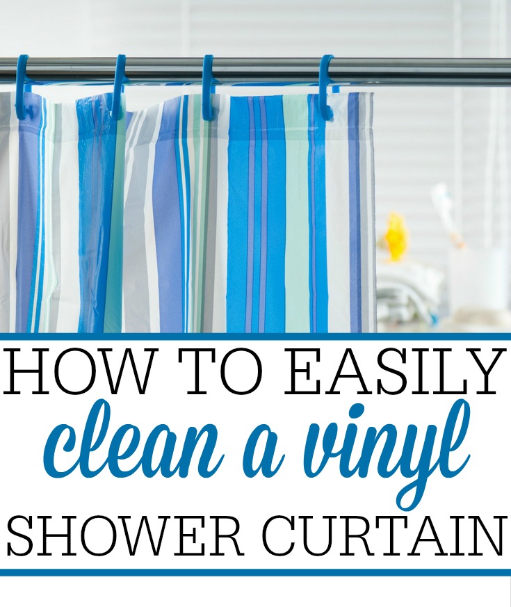how to easily clean a vinyl shower curtain