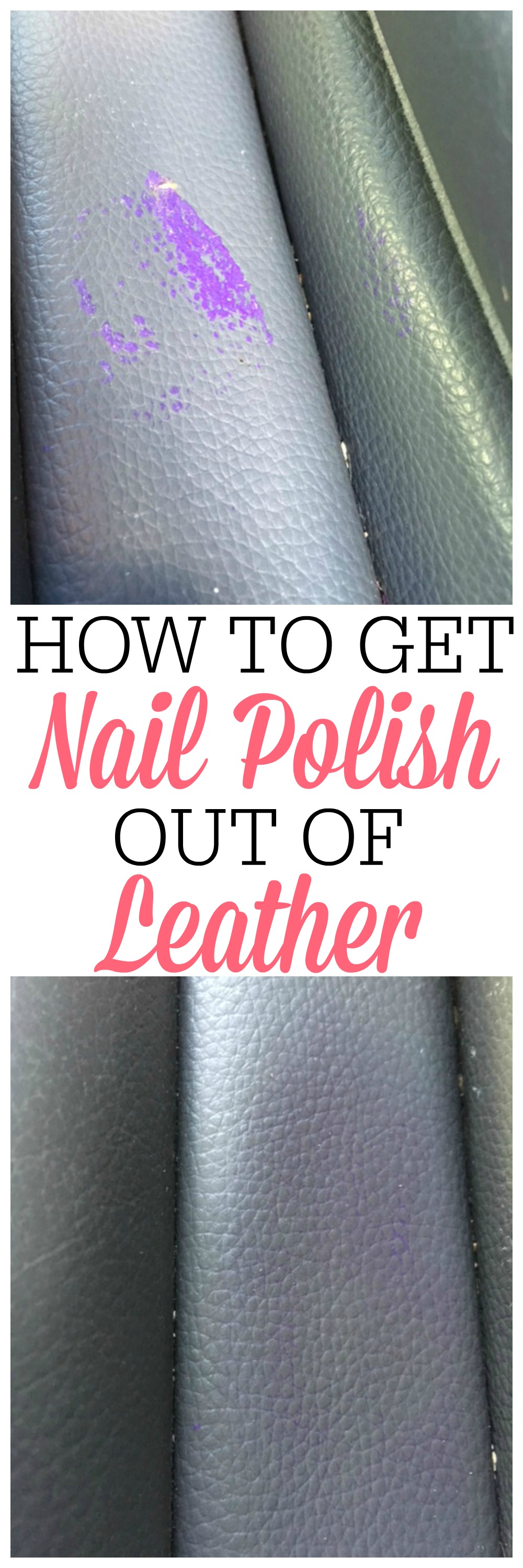 How To Get Nail Polish Out Of Leather - Frugally Blonde
