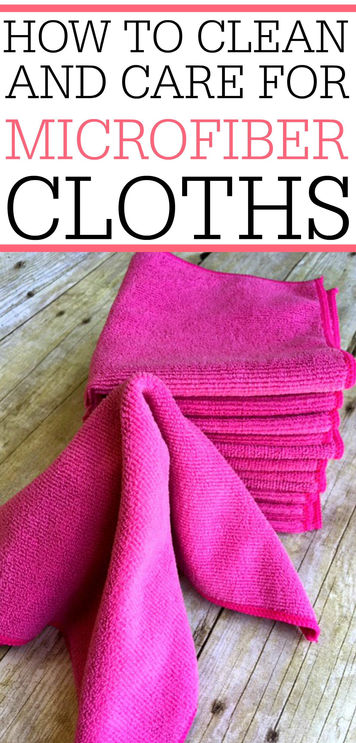 how to clean microfiber cloths