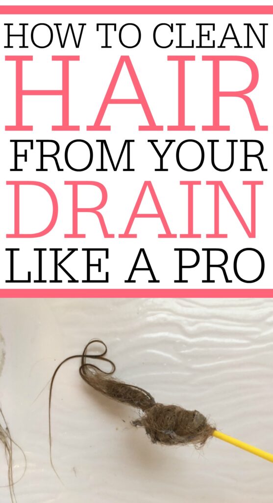 how to get hair out of drain