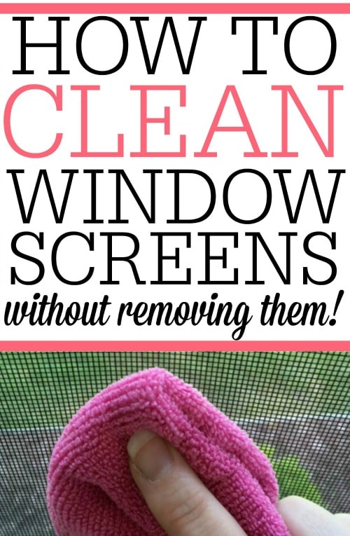 how to clean your window screens article