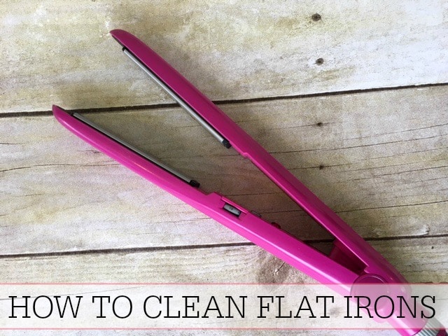how to clean a flat iron