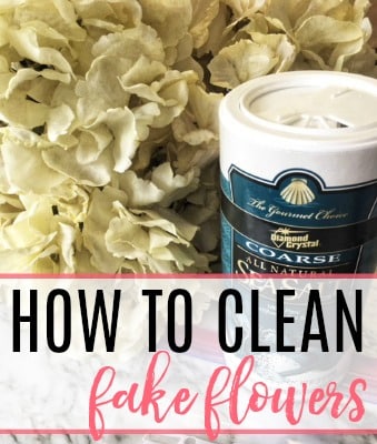 how to clean fake flowers