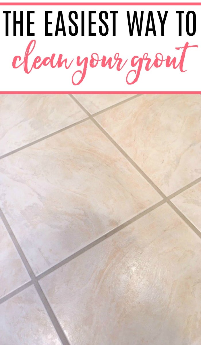 easiest way to clean grout