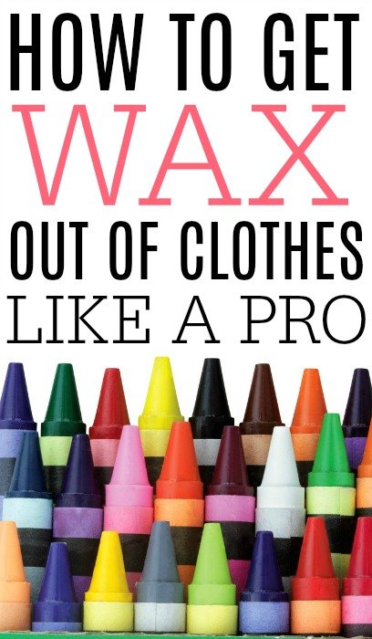 how to get wax out of clothes
