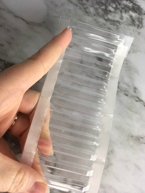 binning strips used for drawer organizer