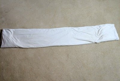 long folded fitted sheet