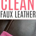clean faux leather