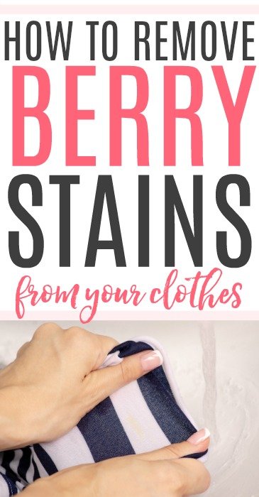 how to remove berry stains