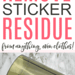 removing sticker residue