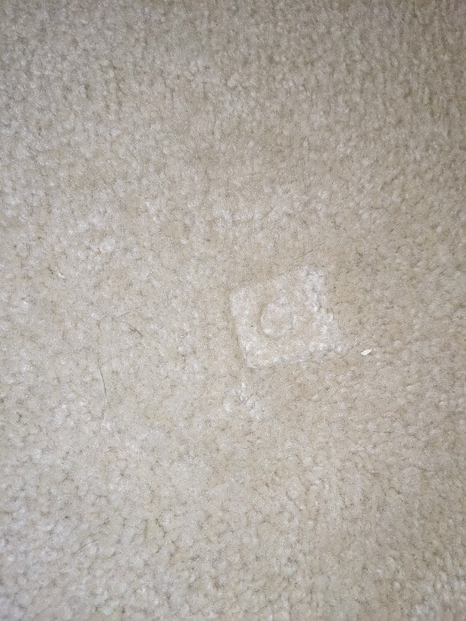 furniture marks in carpet