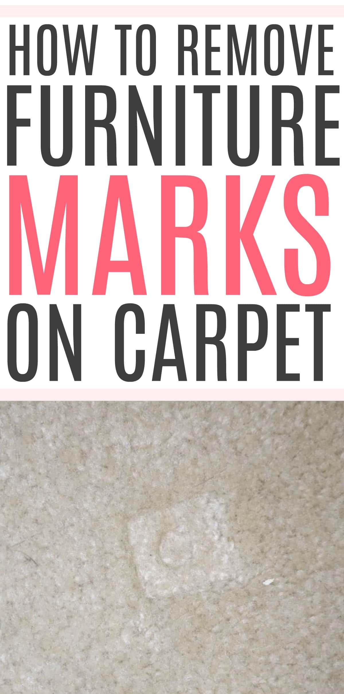 How To Remove Furniture Marks On Carpet Frugally Blonde