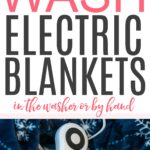 how to wash electric blankets