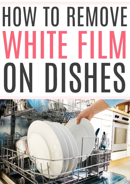 white film on dishes