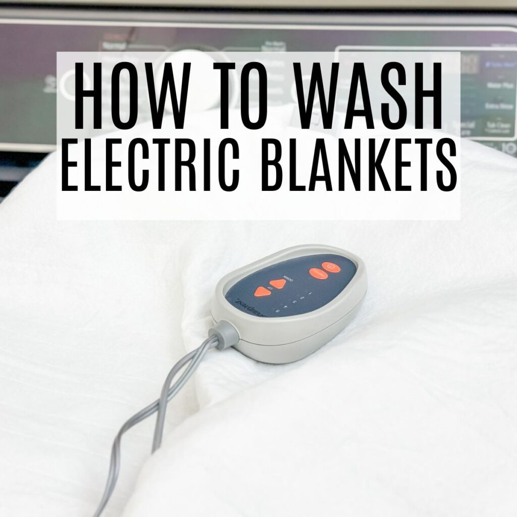washing electric blankets