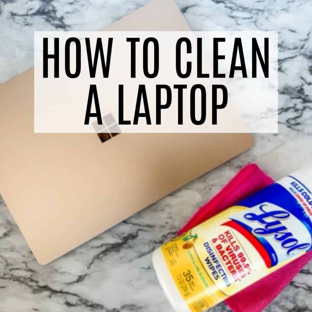 how to clean a laptop