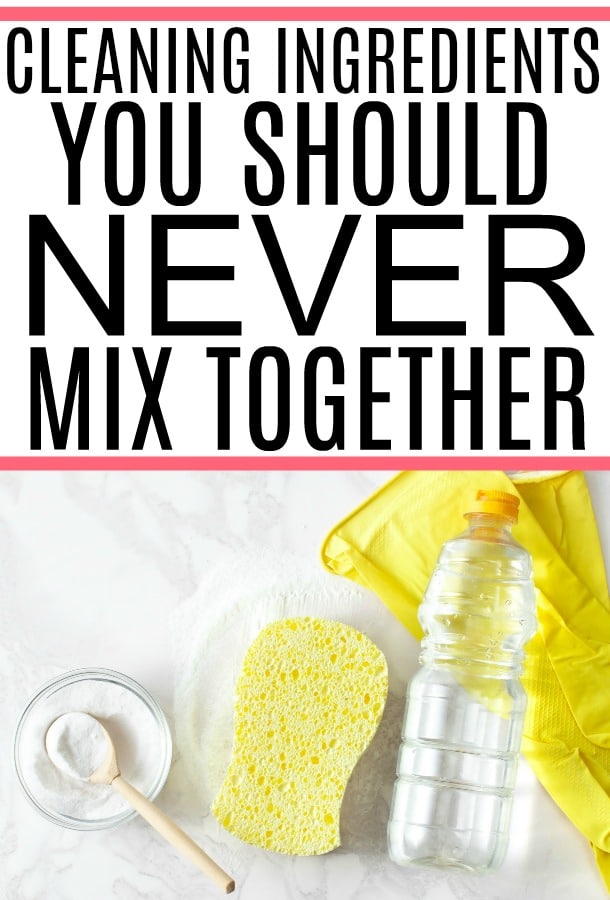 cleaning ingredients you should never mix
