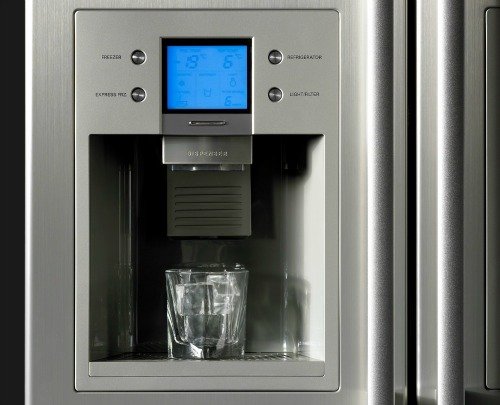 water dispenser on fridge