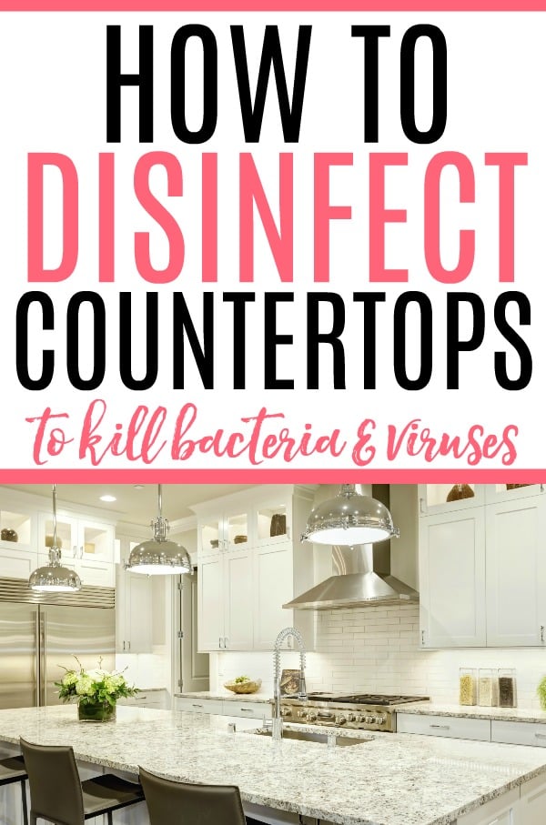 how to disinfect countertops