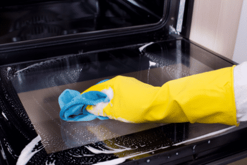 cleaning oven with hydrogen peroxide