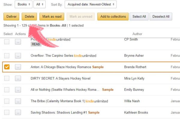 how to declutter your kindle samples