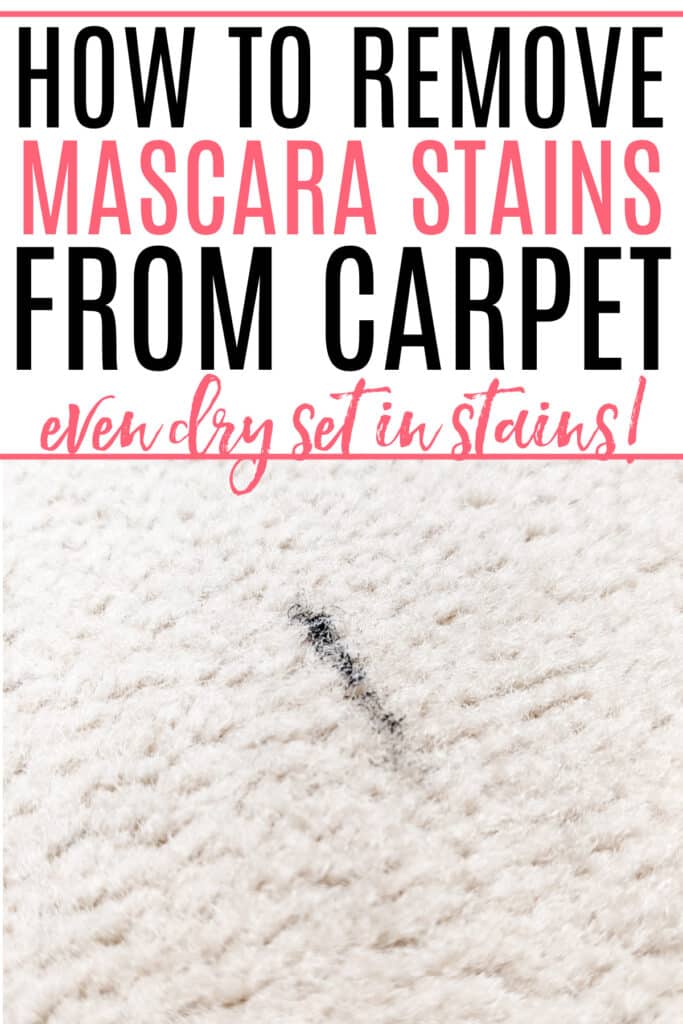 how to get mascara stains out of carpet