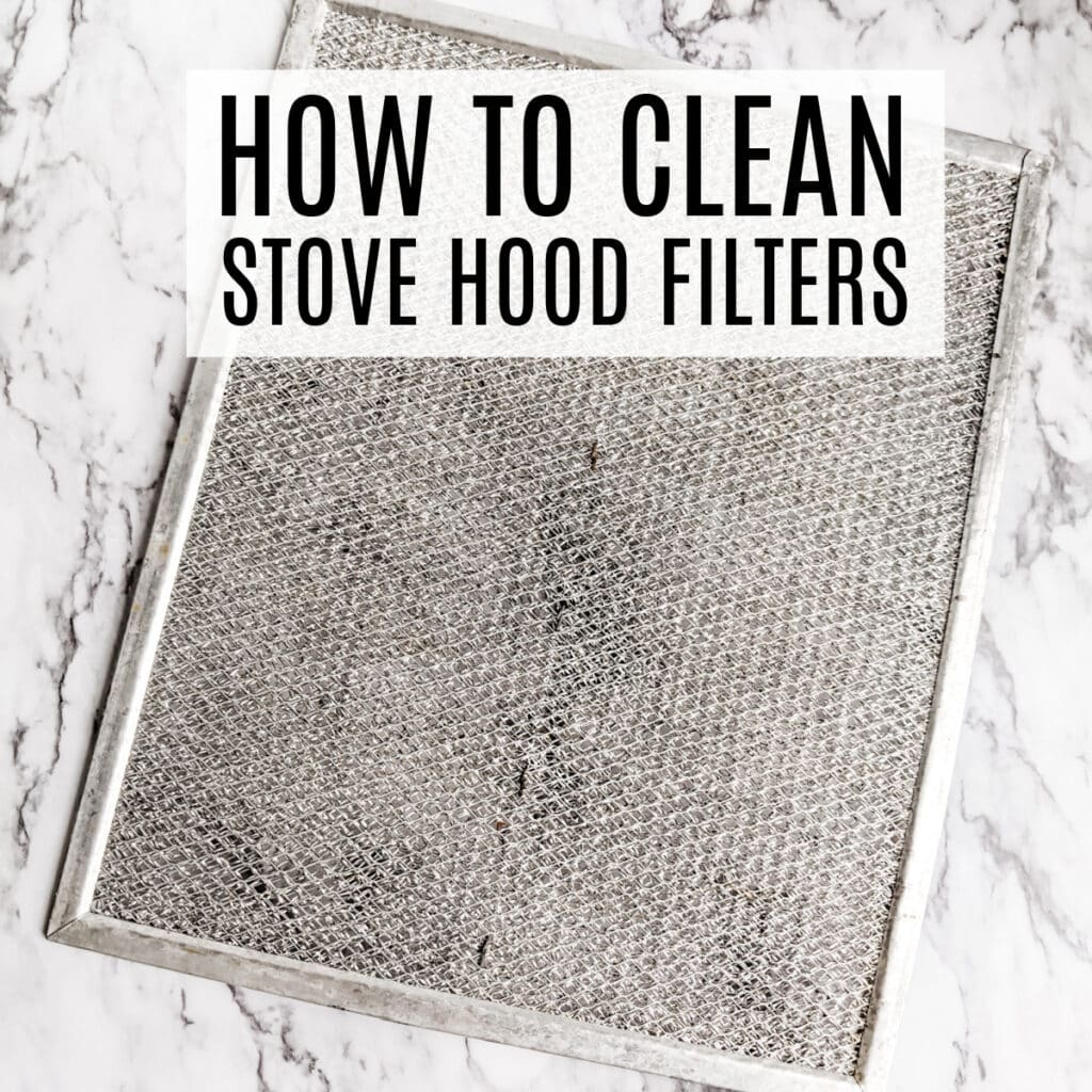 how to clean stove hood filter