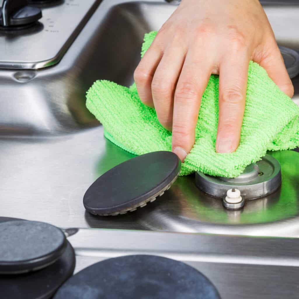 deep clean the kitchen before the holidays