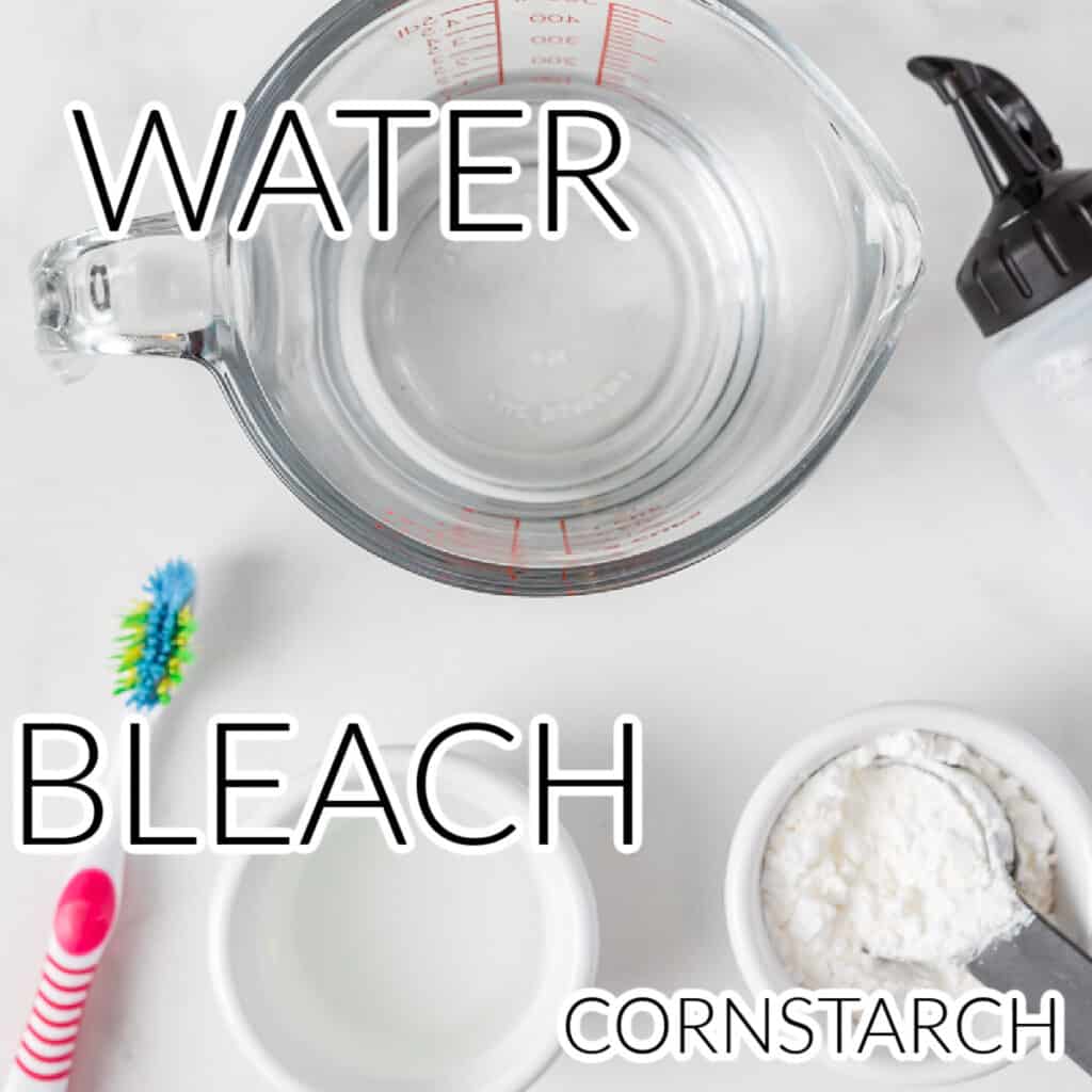 ingredients for DIY bleach pen