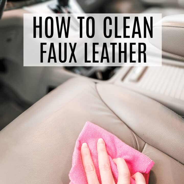 How To Clean Faux Leather - Frugally Blonde