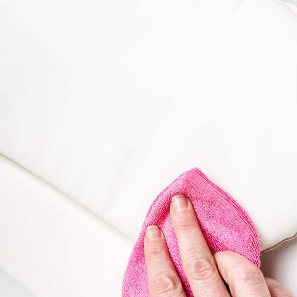 keeping your bath pillow clean