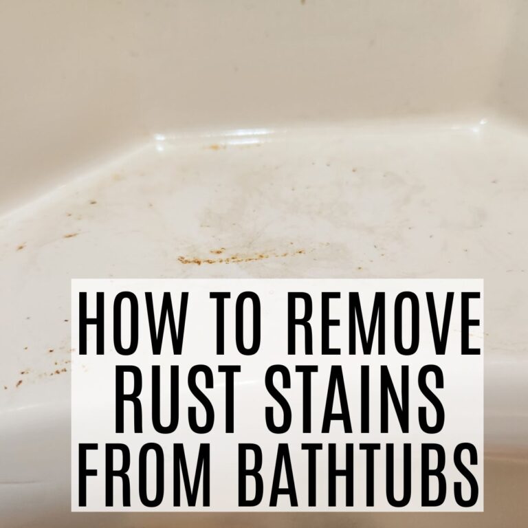 How To Remove Rust Stains From Bathtub - Frugally Blonde