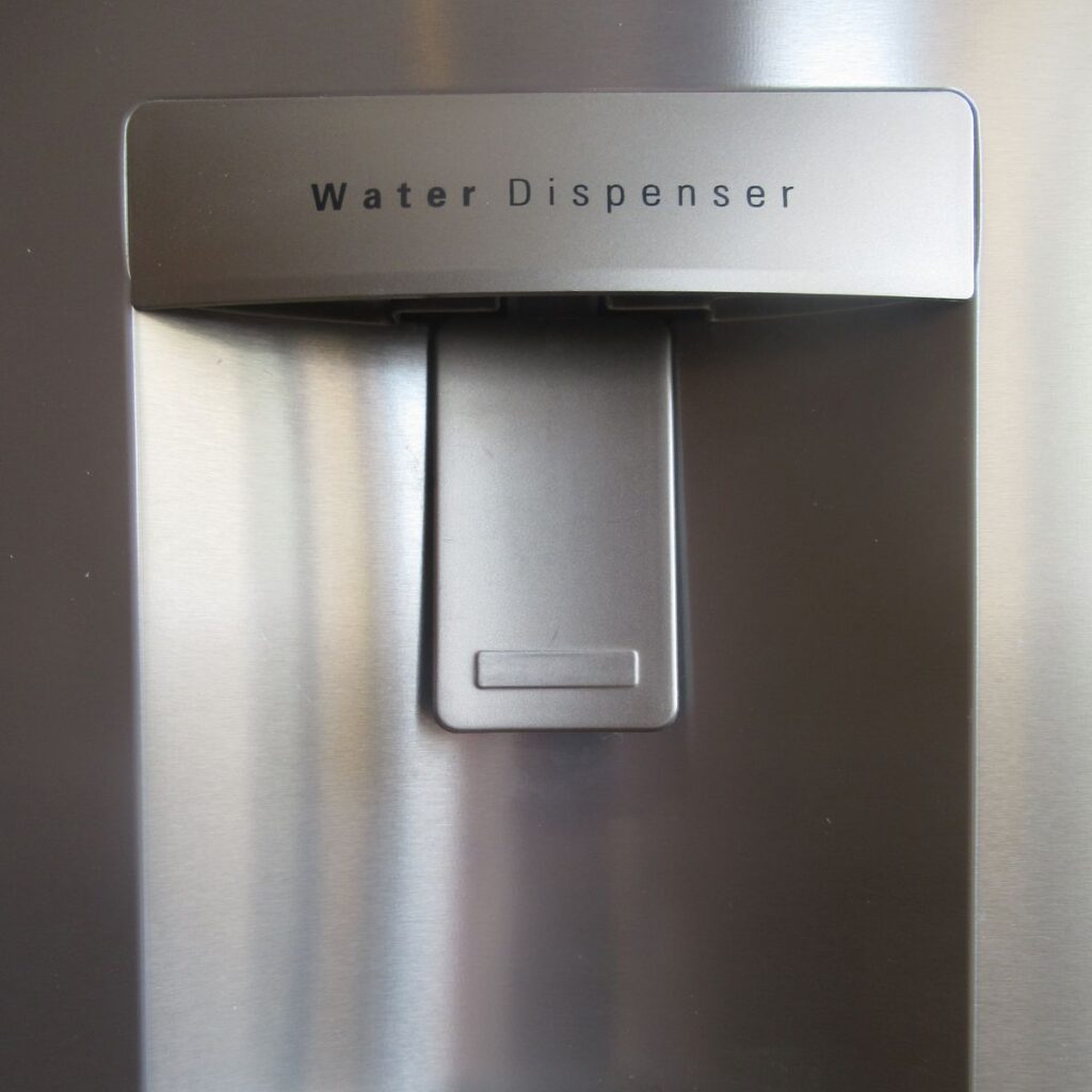 dispenser in fridge for water