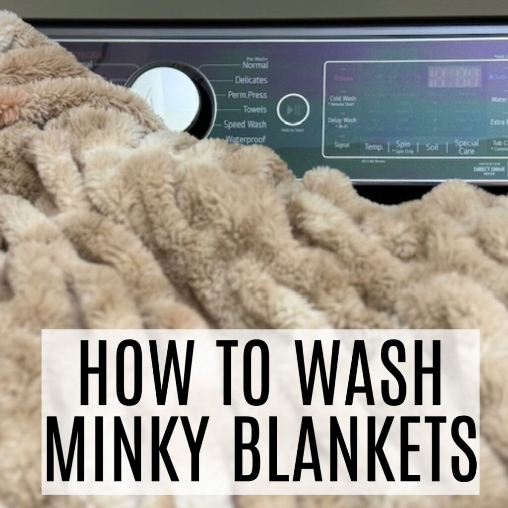 how to wash minky blankets